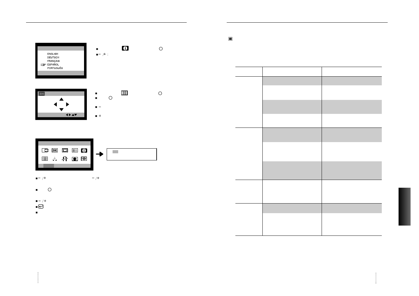 Localización y reparación de averías, Controles | Hansol 920eF User Manual | Page 35 / 37