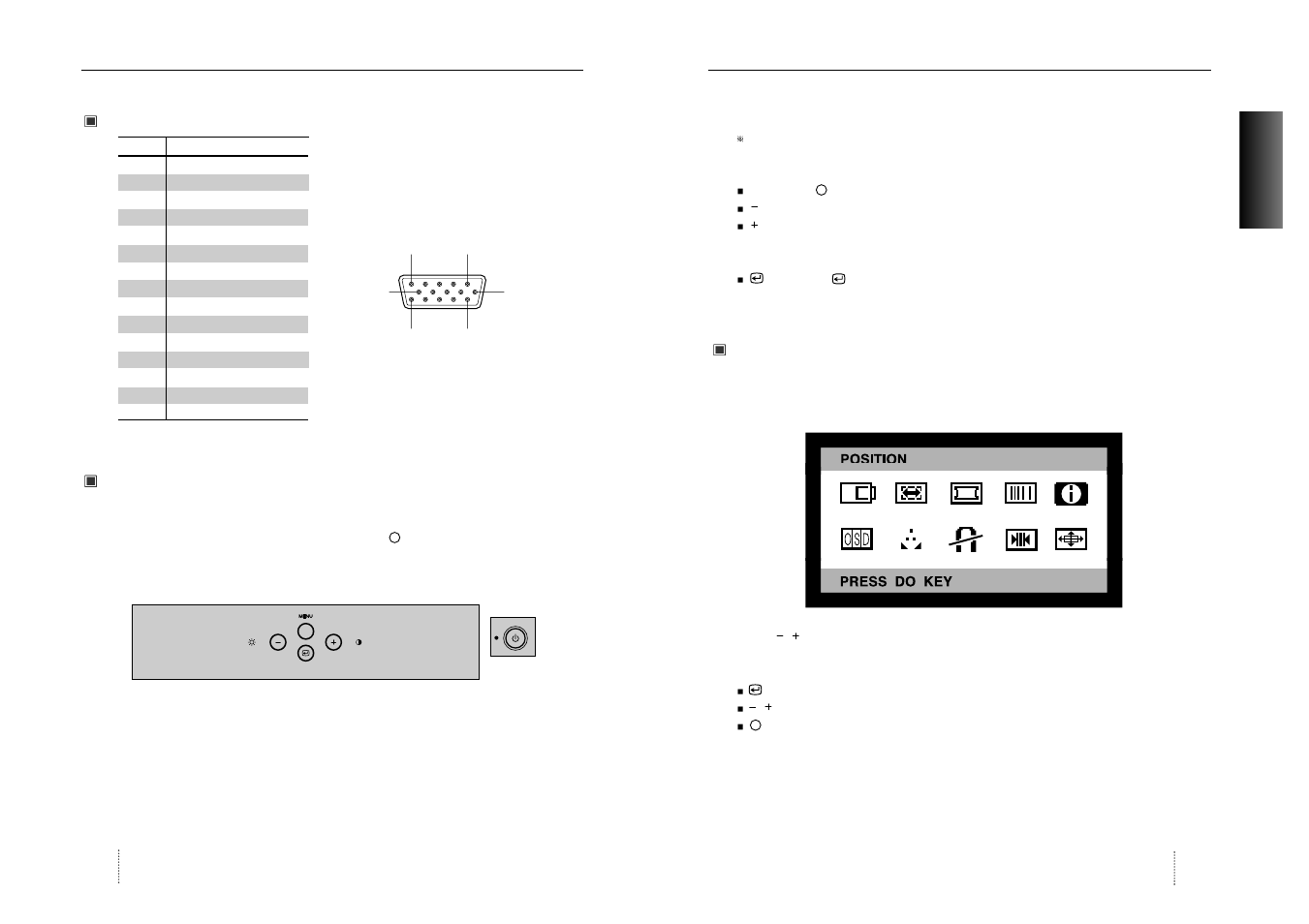 Installation / controls, Controls | Hansol 920eF User Manual | Page 5 / 37