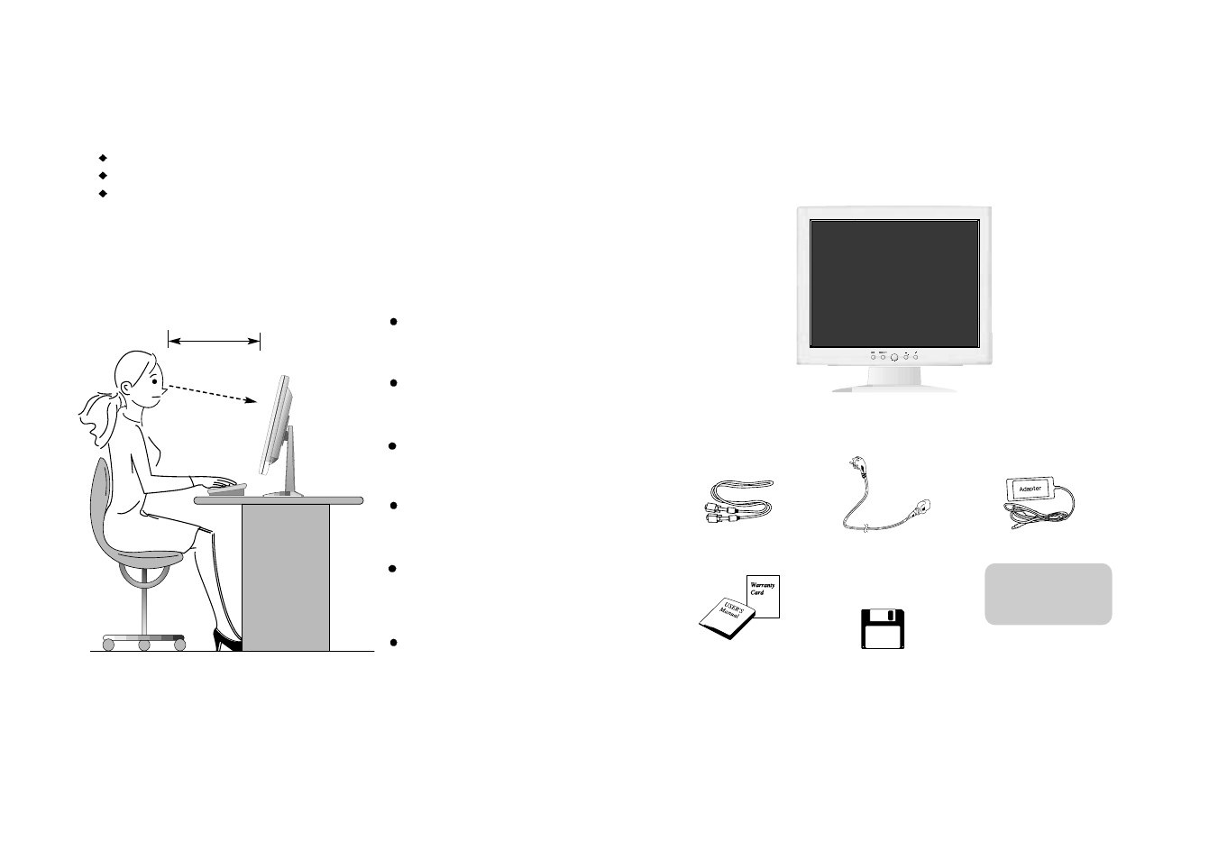 Parts, Good posture guide | Hansol H530 User Manual | Page 3 / 13