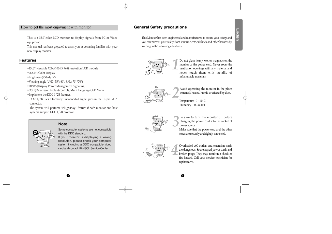 Hansol 520F User Manual | Page 2 / 8