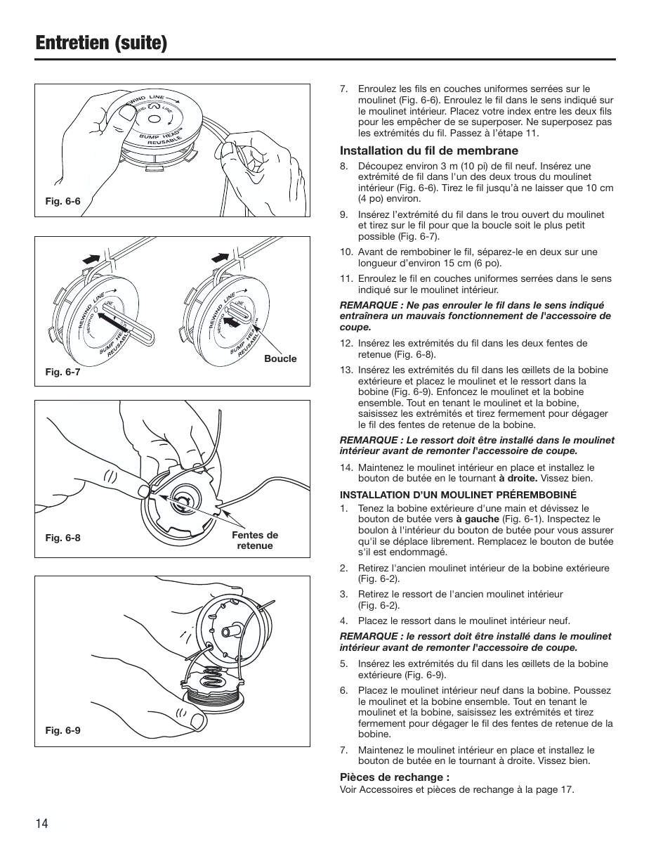 Entretien (suite) | Cub Cadet CC2000 User Manual | Page 34 / 60