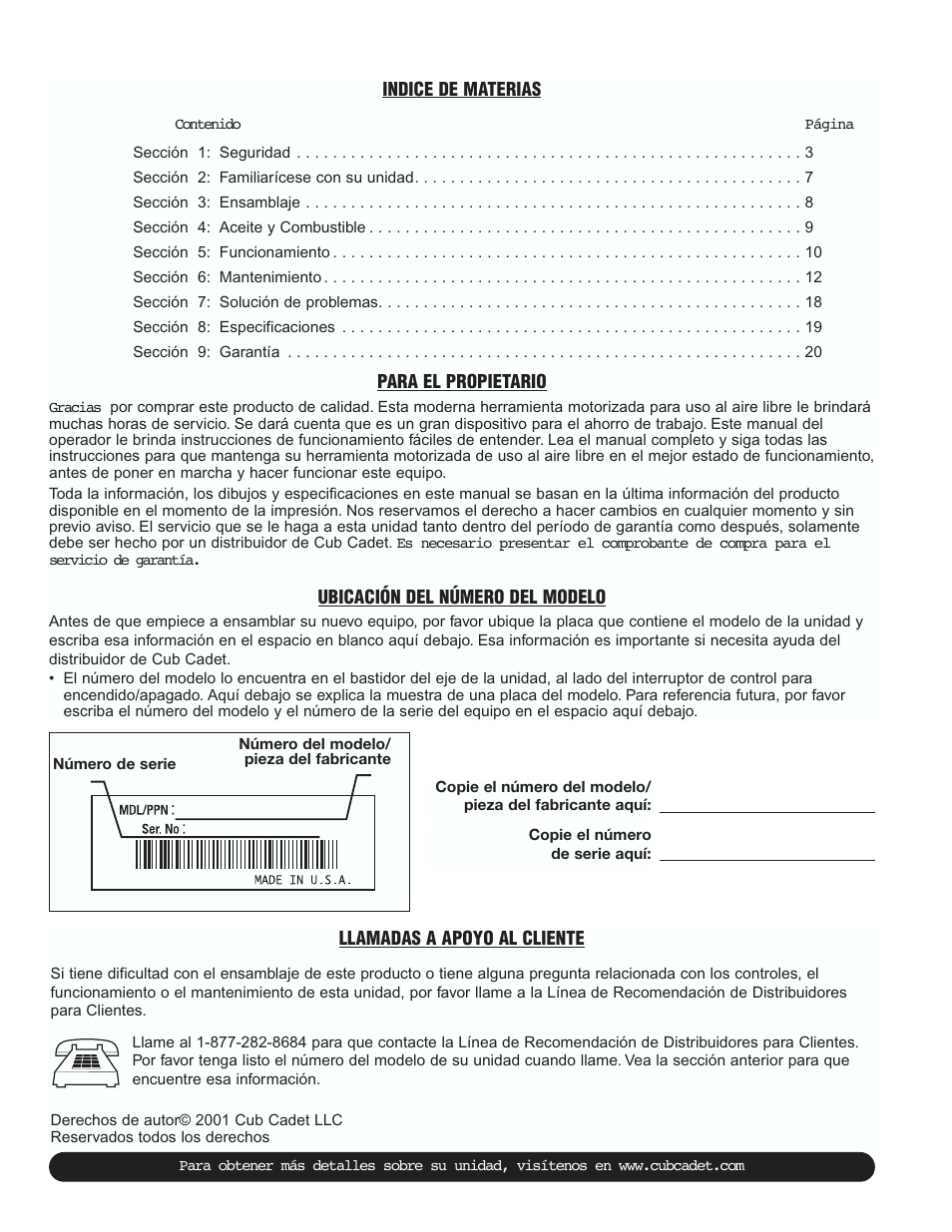 Cub Cadet CC2000 User Manual | Page 42 / 60