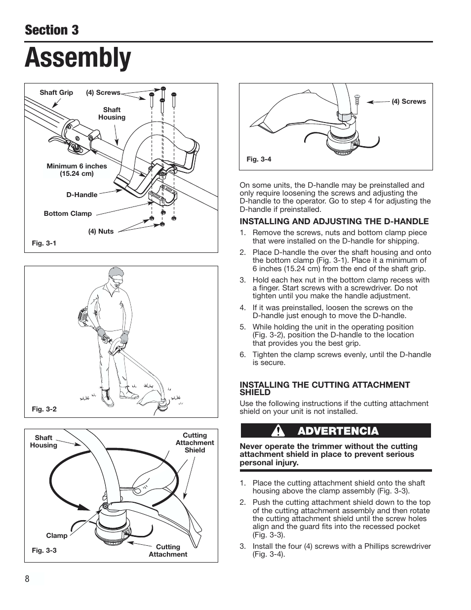 Assembly | Cub Cadet CC2000 User Manual | Page 8 / 60