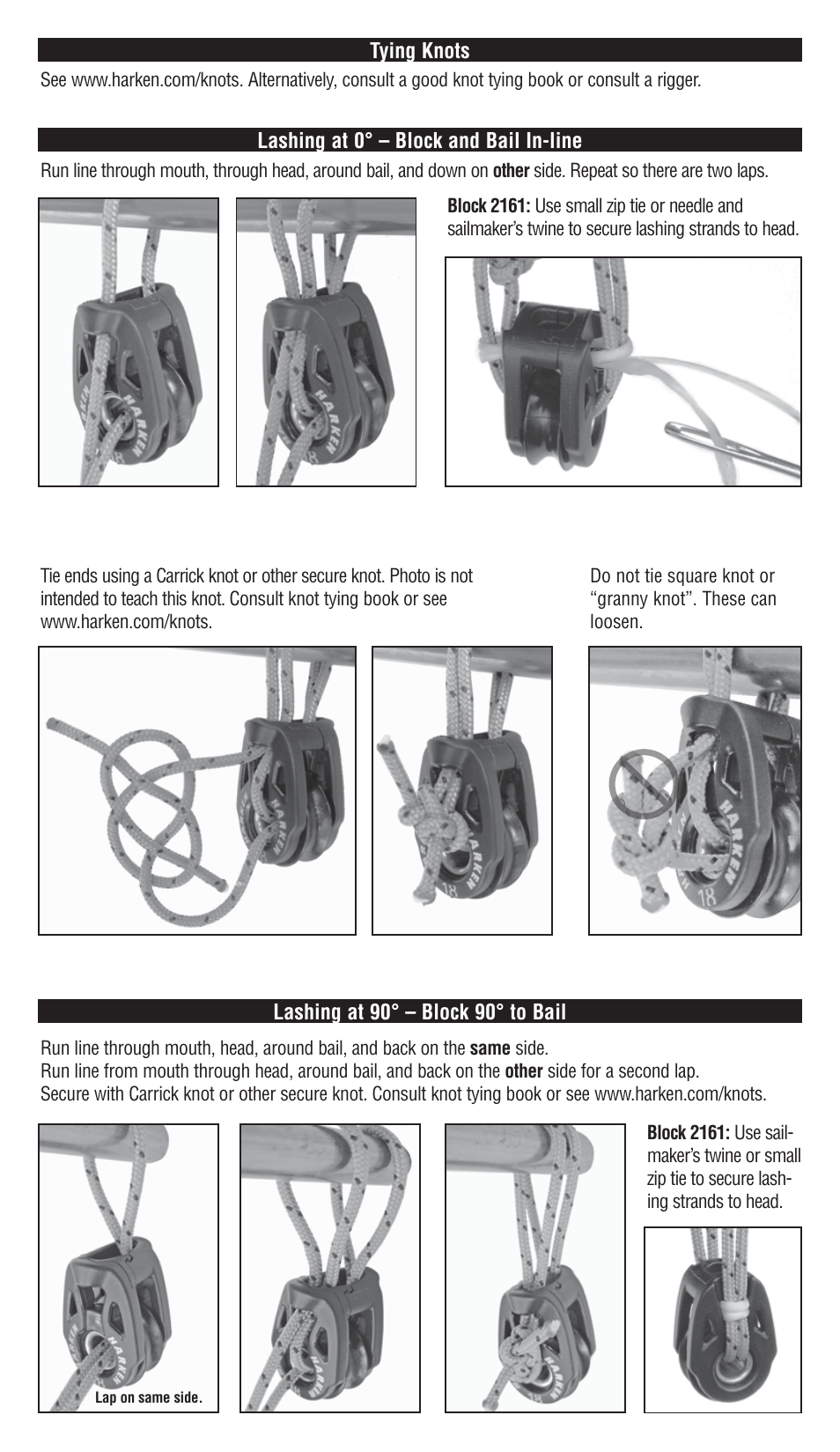 Harken 2698 T2 Soft-Attach 18 mm Block User Manual | Page 2 / 4