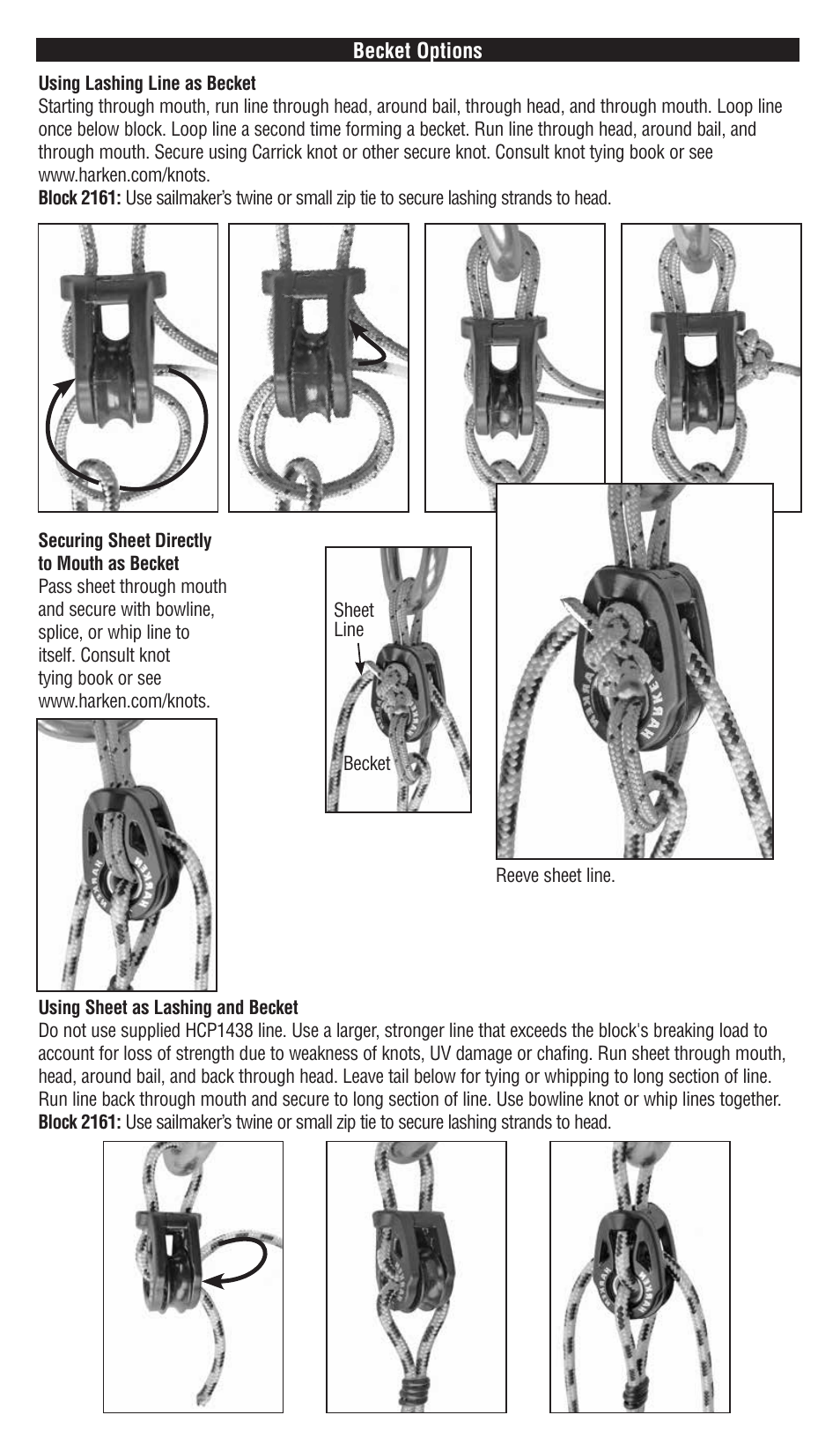 Harken 2698 T2 Soft-Attach 18 mm Block User Manual | Page 3 / 4