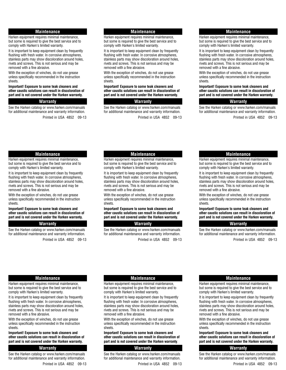 Harken 437 16 mm Flip-Flop User Manual | Page 2 / 2