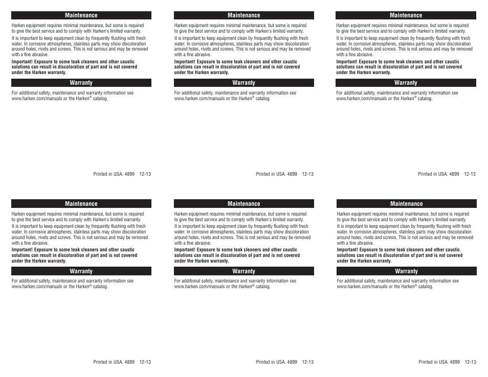 Harken 391 16 mm Hook-In Halyard Block User Manual | Page 2 / 2