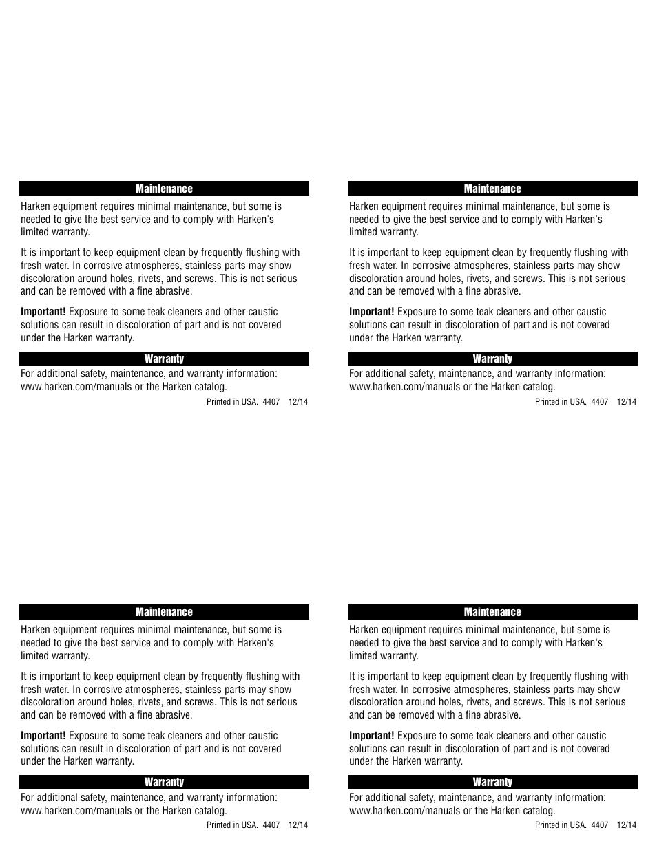 Harken 303 Wire Sheave User Manual | Page 2 / 2