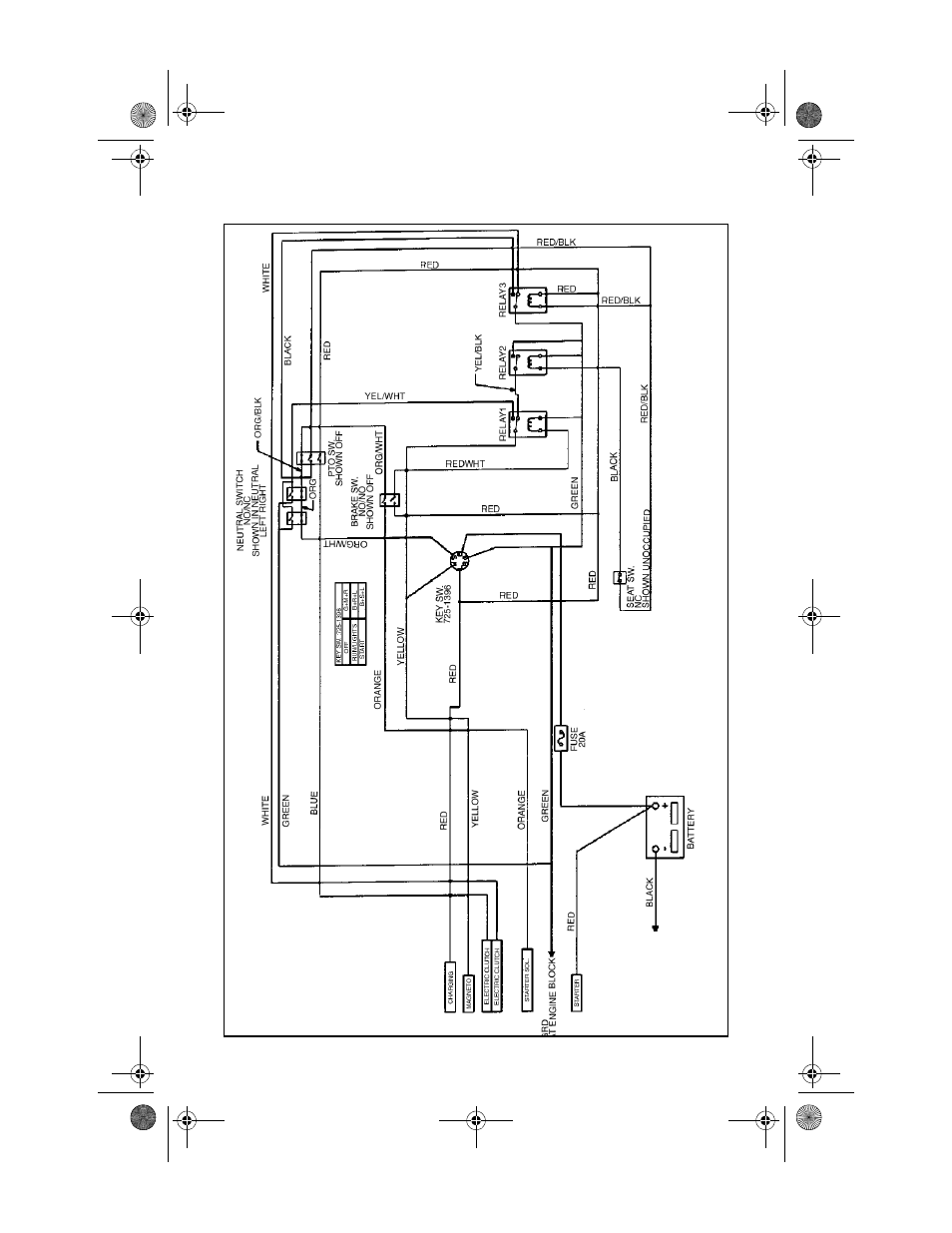 Wiring diagram | Cub Cadet 3654 User Manual | Page 31 / 32