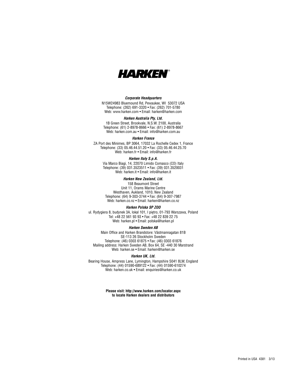 Harken C10245 TTR2 AirBlock User Manual | Page 4 / 4