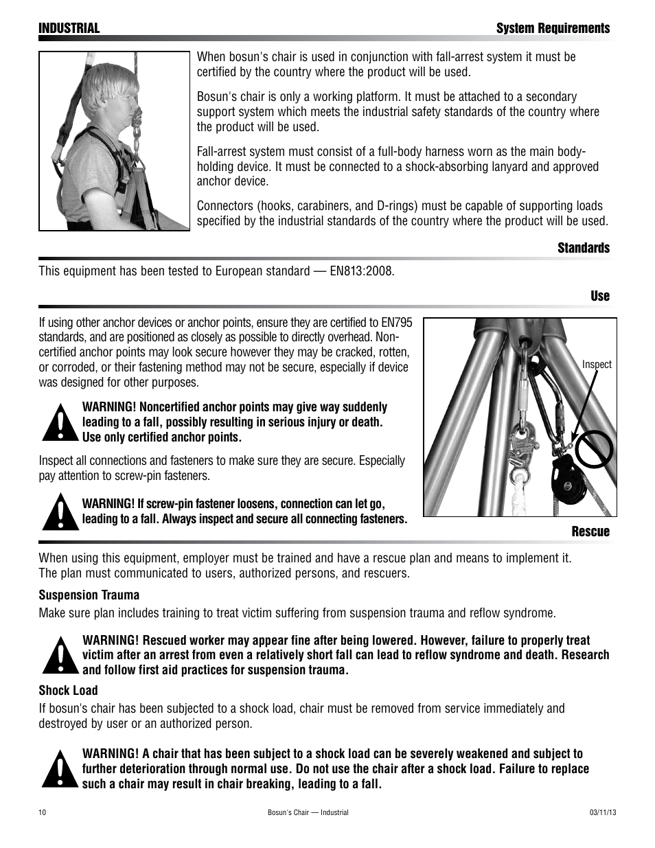 Harken 2234 Bosun's Chair User Manual | Page 10 / 12