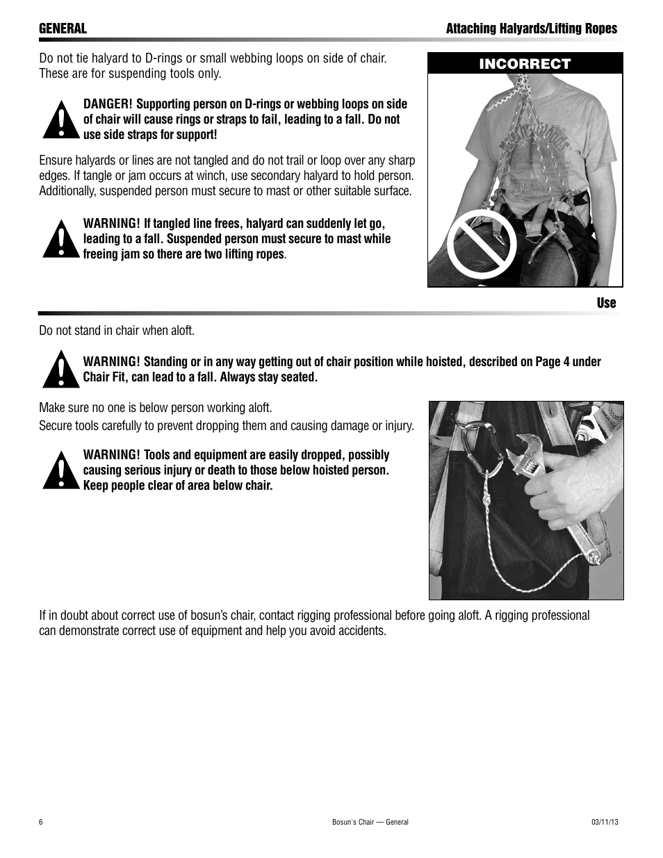 Harken 2234 Bosun's Chair User Manual | Page 6 / 12