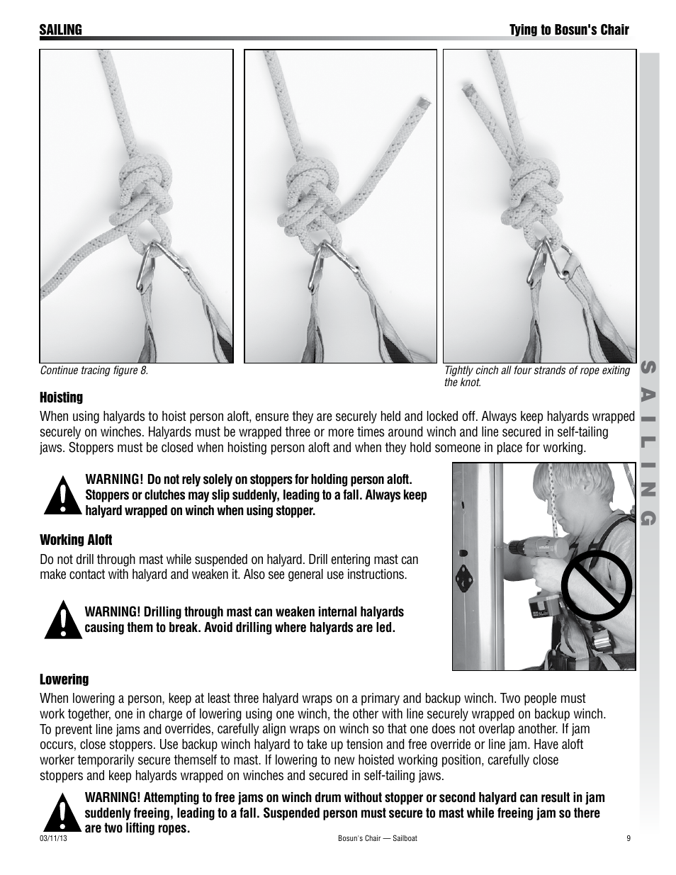 Sailing | Harken 2234 Bosun's Chair User Manual | Page 9 / 12