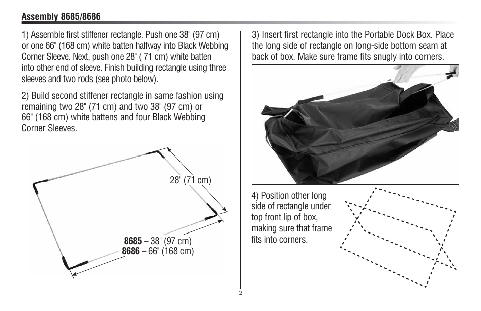Harken 8685 Portable Soft-Sided Dock Box User Manual | Page 2 / 4