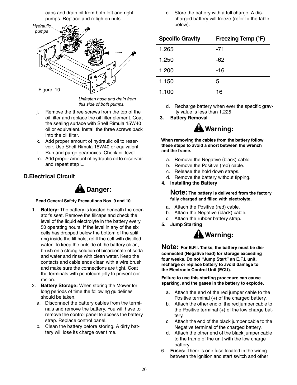 Danger, Warning | Cub Cadet 48-inch Fabricated Deck User Manual | Page 20 / 36
