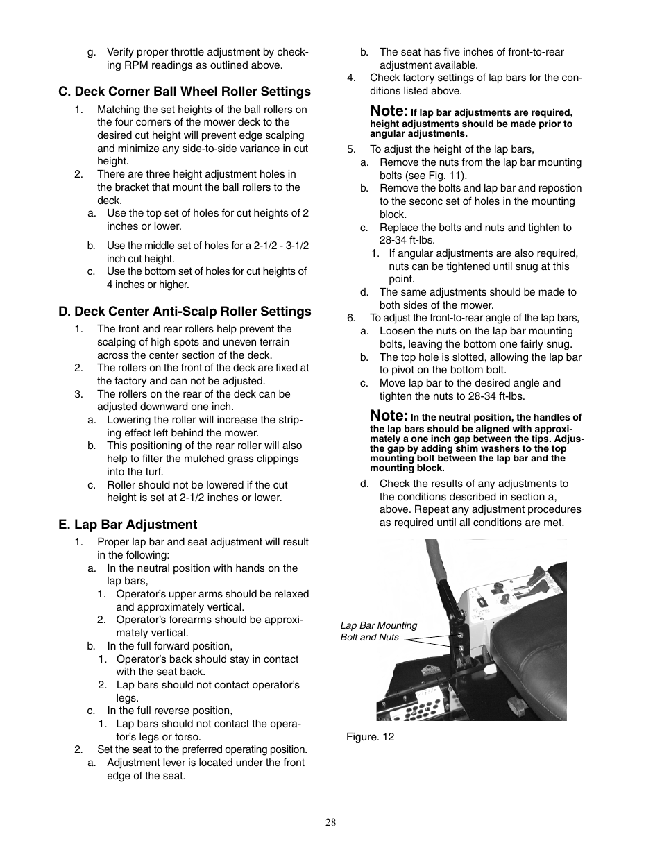 Cub Cadet 48-inch Fabricated Deck User Manual | Page 28 / 36