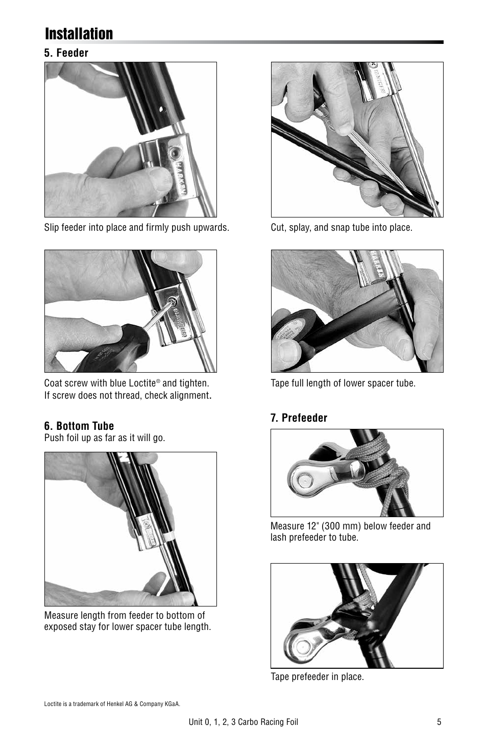 Installation | Harken 7000 Carbo Racing Foil User Manual | Page 5 / 8