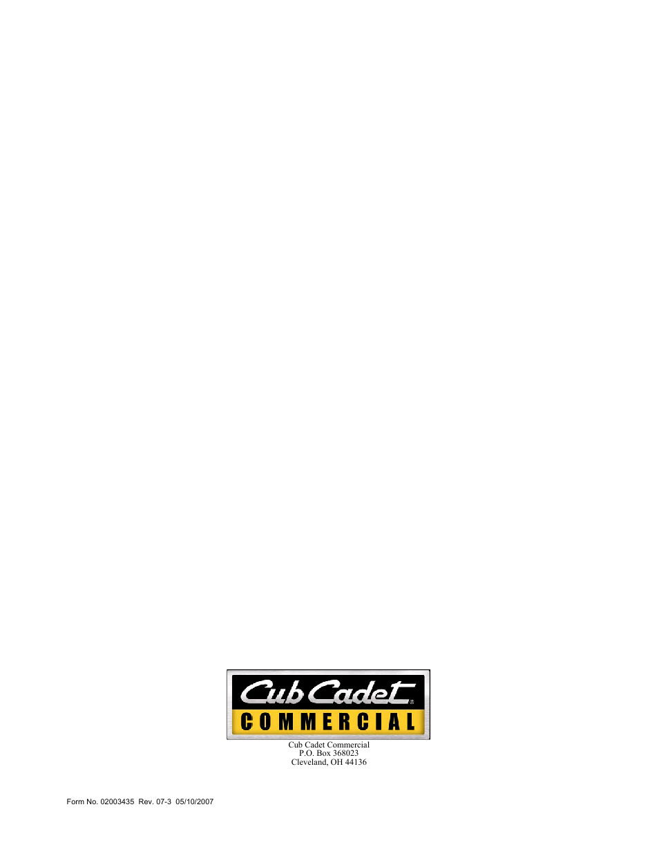 Cub Cadet 53AB5JEZ630 User Manual | Page 36 / 36