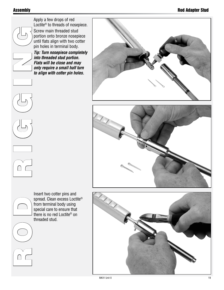 Rod rigging | Harken 7410.10 MKIV Jib Reefing & Furling User Manual | Page 19 / 36