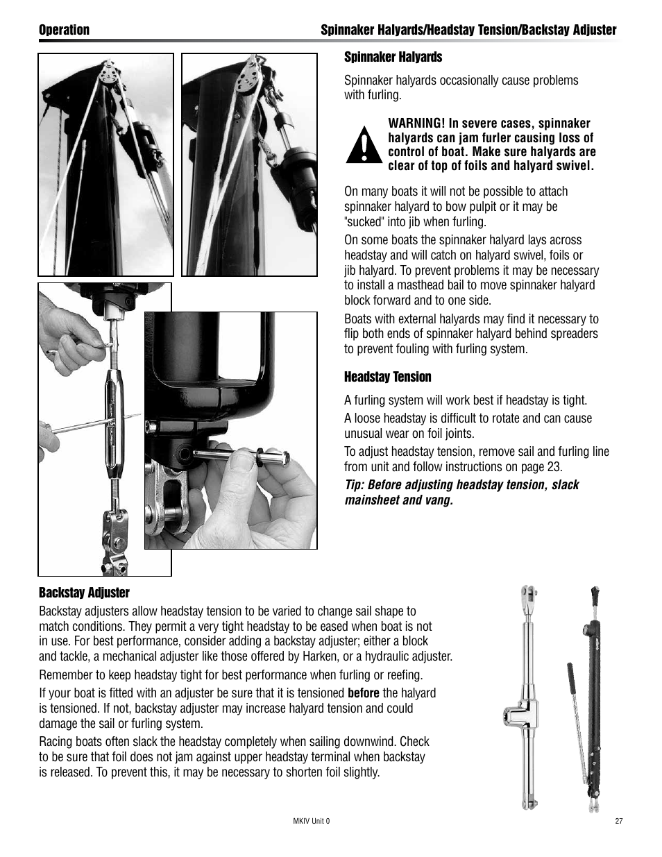 Harken 7410.10 MKIV Jib Reefing & Furling User Manual | Page 27 / 36