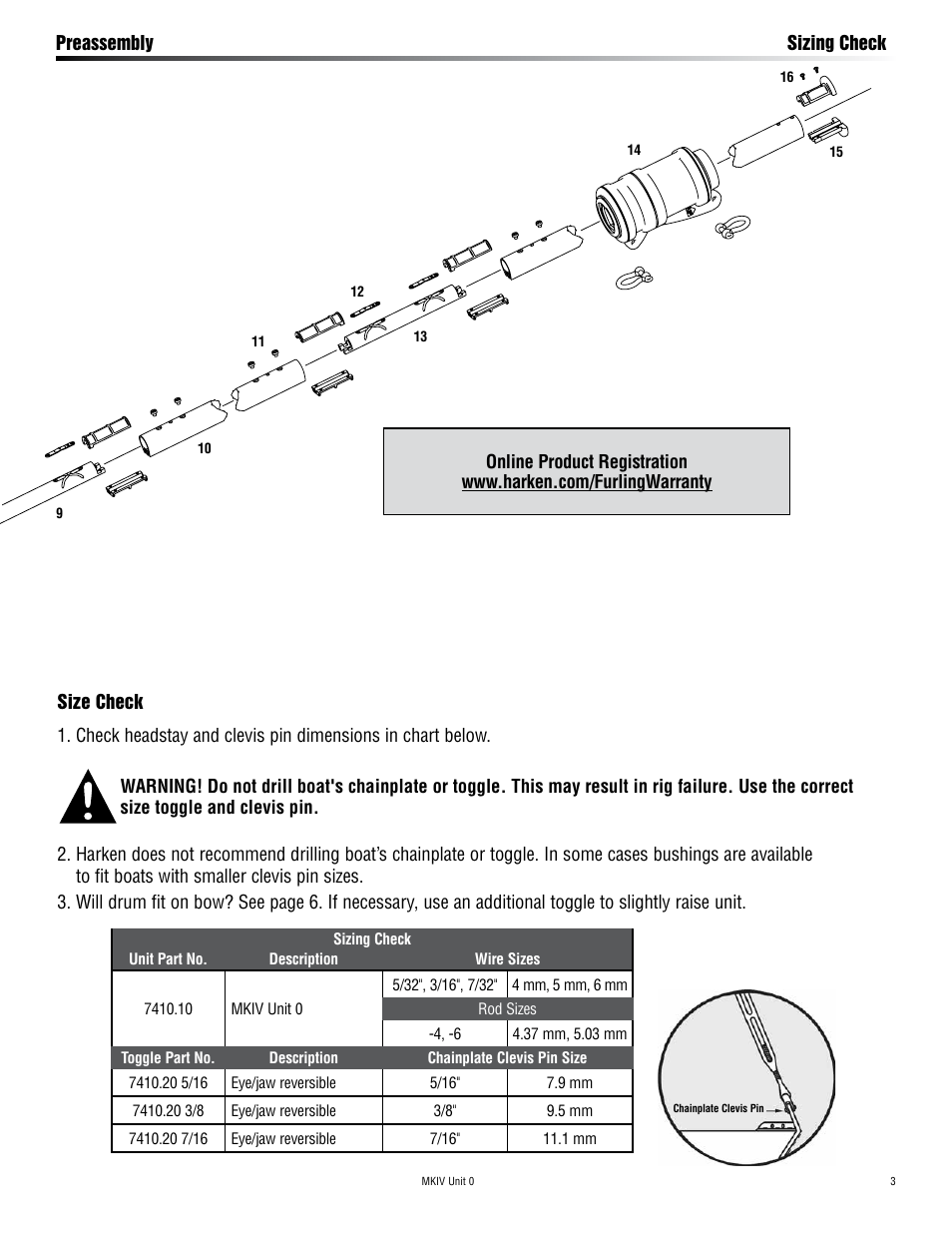 Harken 7410.10 MKIV Jib Reefing & Furling User Manual | Page 3 / 36