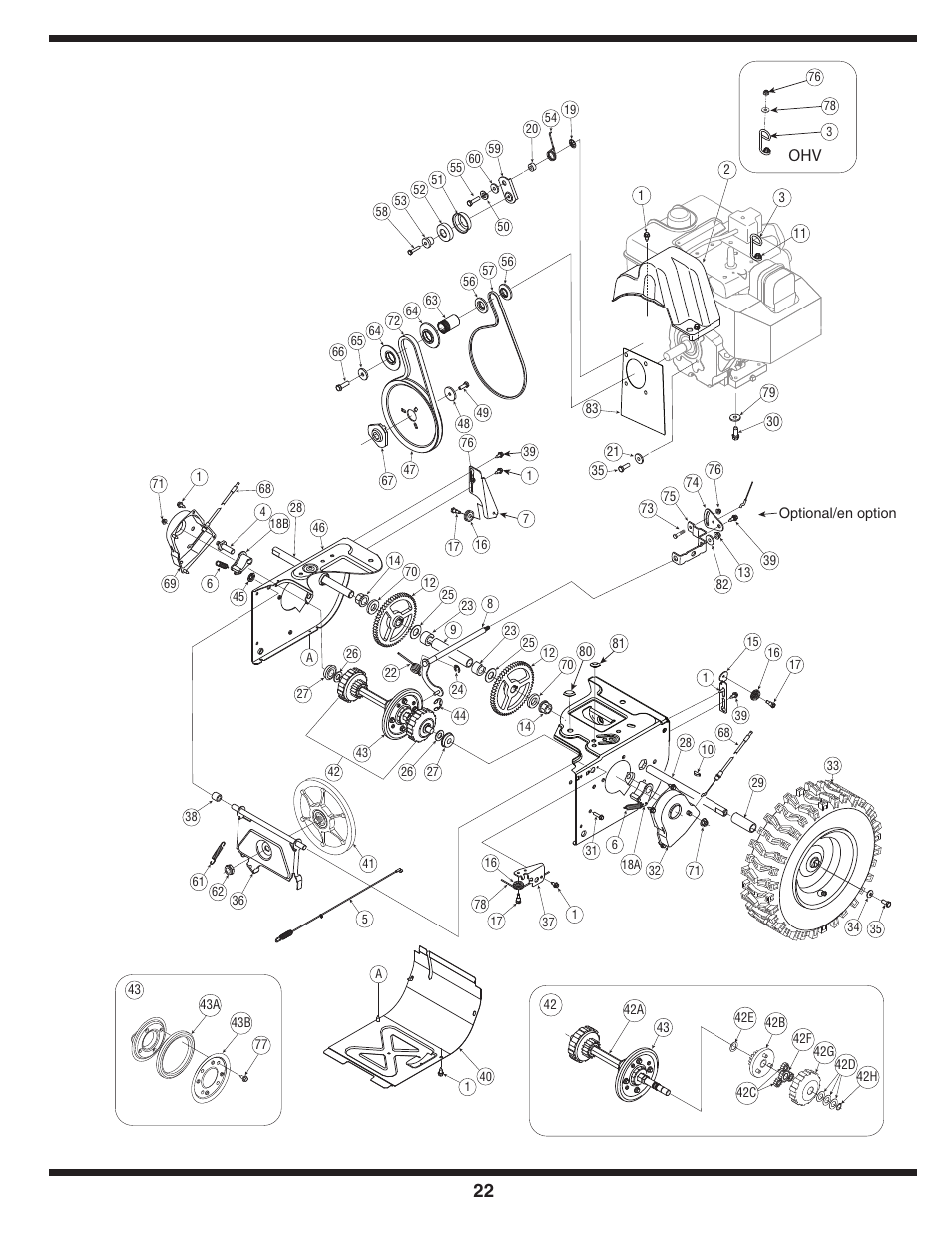 Cub Cadet Two Stage Snow Thrower User Manual | Page 22 / 52