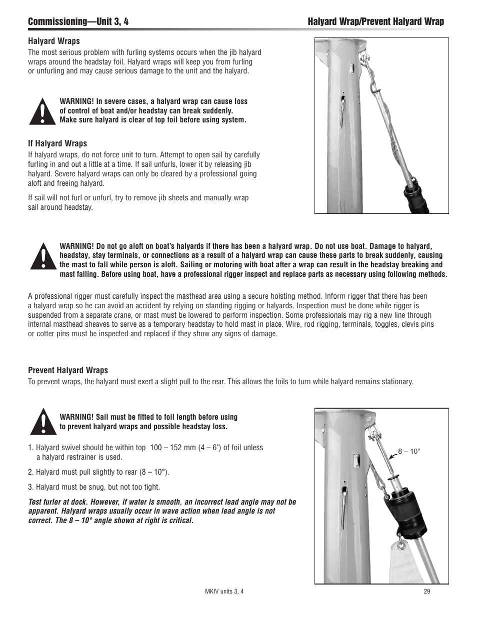 Harken 7413.10 MKIV Jib Reefing & Furling built after Feb. 2009 User Manual | Page 29 / 44