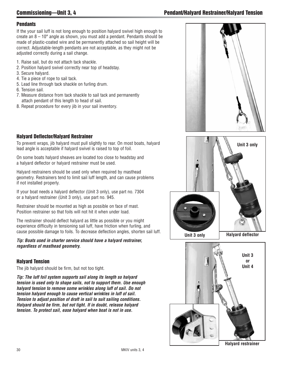 Harken 7413.10 MKIV Jib Reefing & Furling built after Feb. 2009 User Manual | Page 30 / 44