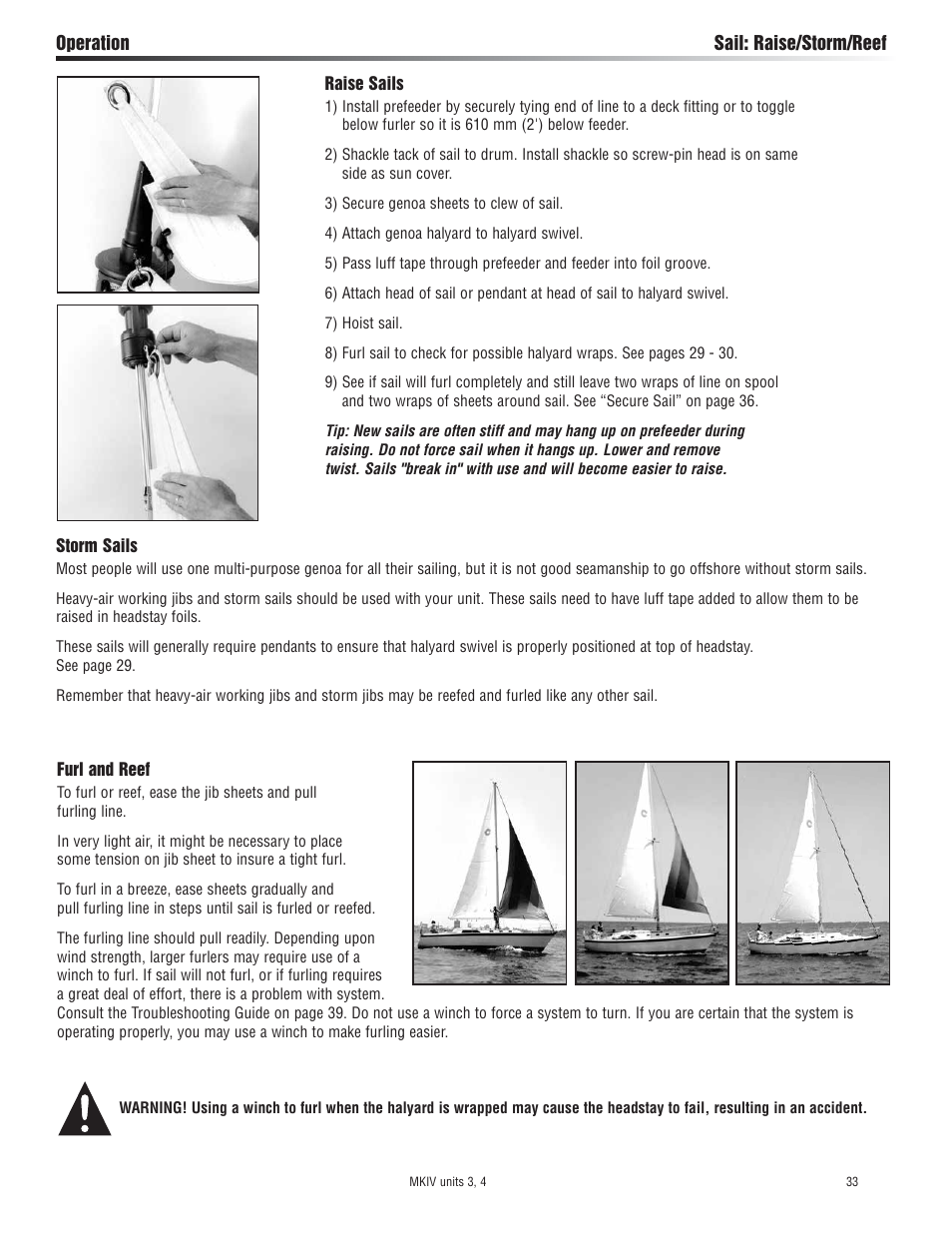 Harken 7413.10 MKIV Jib Reefing & Furling built after Feb. 2009 User Manual | Page 33 / 44