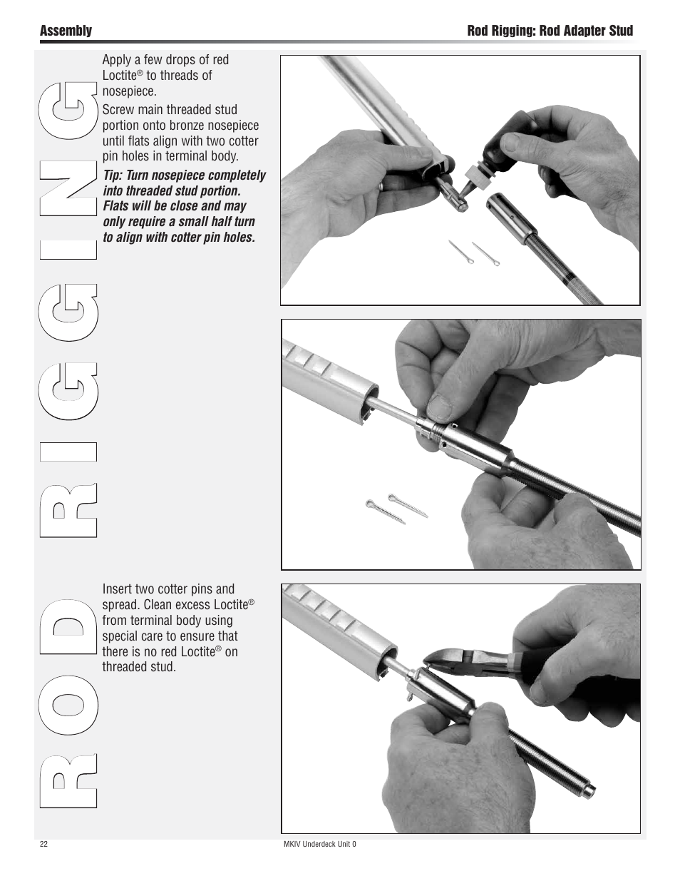 Rod rigging | Harken 7410.11 MKIV Jib Reefing & Furling User Manual | Page 22 / 40
