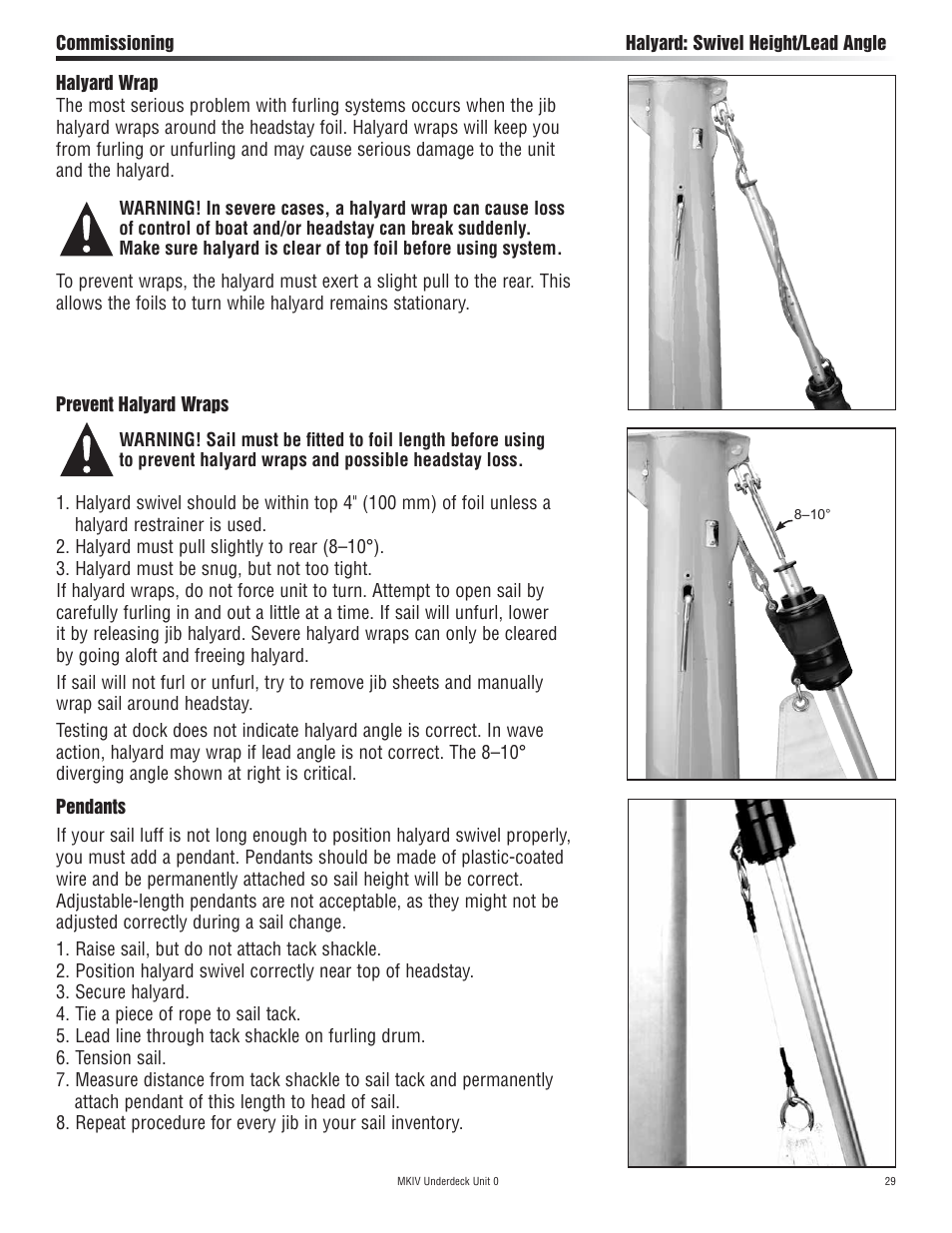 Harken 7410.11 MKIV Jib Reefing & Furling User Manual | Page 29 / 40