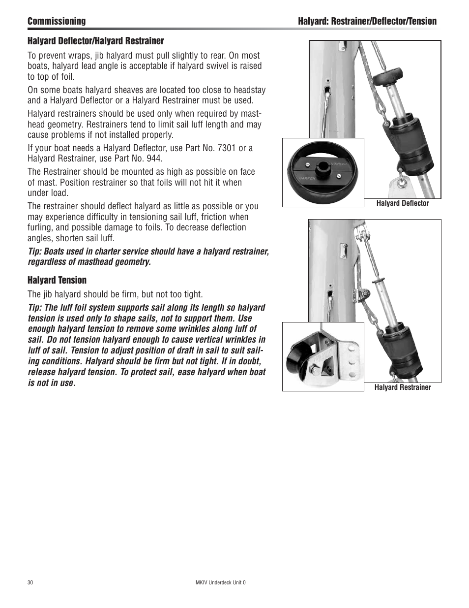 Harken 7410.11 MKIV Jib Reefing & Furling User Manual | Page 30 / 40