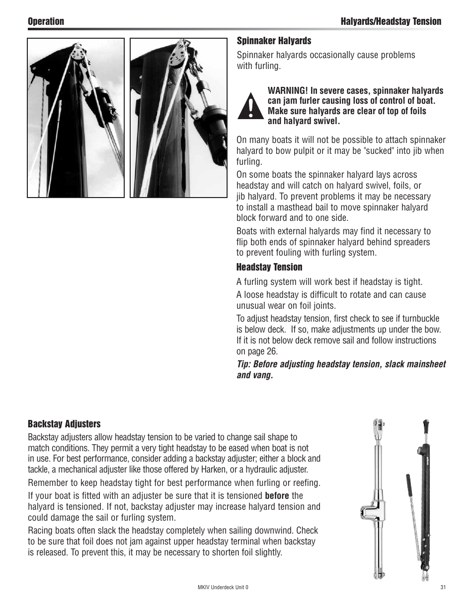 Harken 7410.11 MKIV Jib Reefing & Furling User Manual | Page 31 / 40