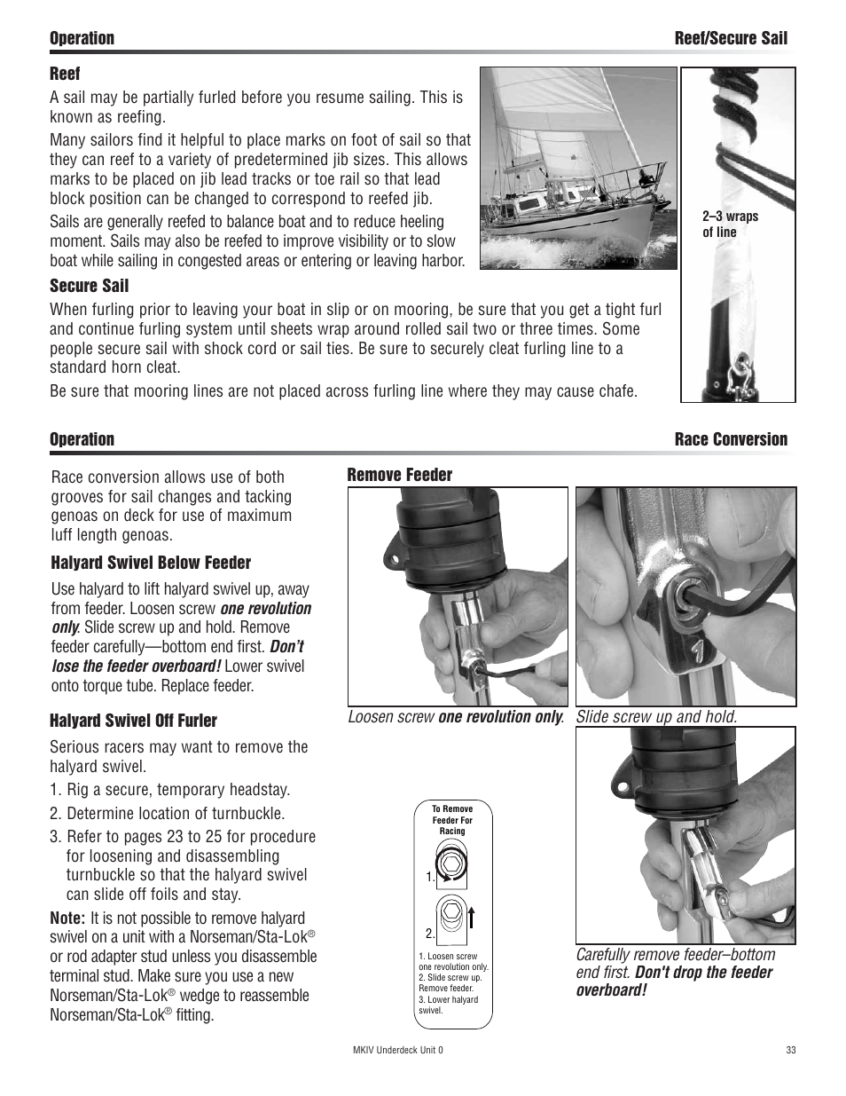 Harken 7410.11 MKIV Jib Reefing & Furling User Manual | Page 33 / 40