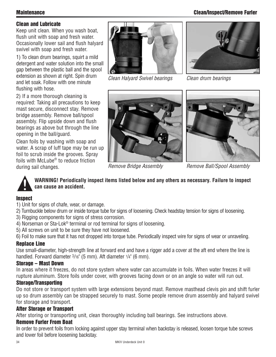 Harken 7410.11 MKIV Jib Reefing & Furling User Manual | Page 34 / 40