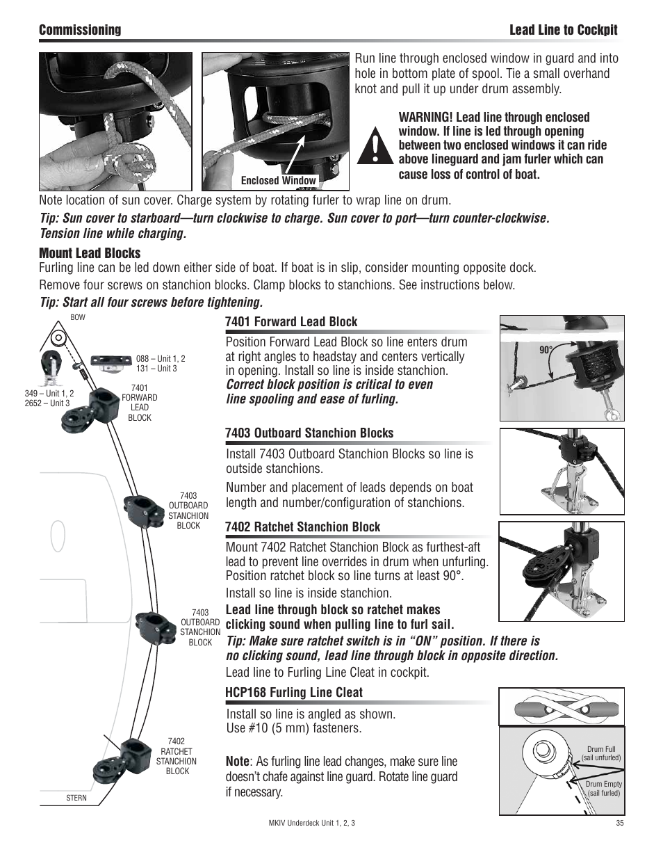 Harken 7411.11 1/2 MKIV Jib Reefing & Furling User Manual | Page 35 / 56