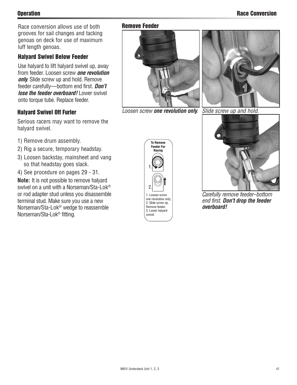 Harken 7411.11 1/2 MKIV Jib Reefing & Furling User Manual | Page 41 / 56