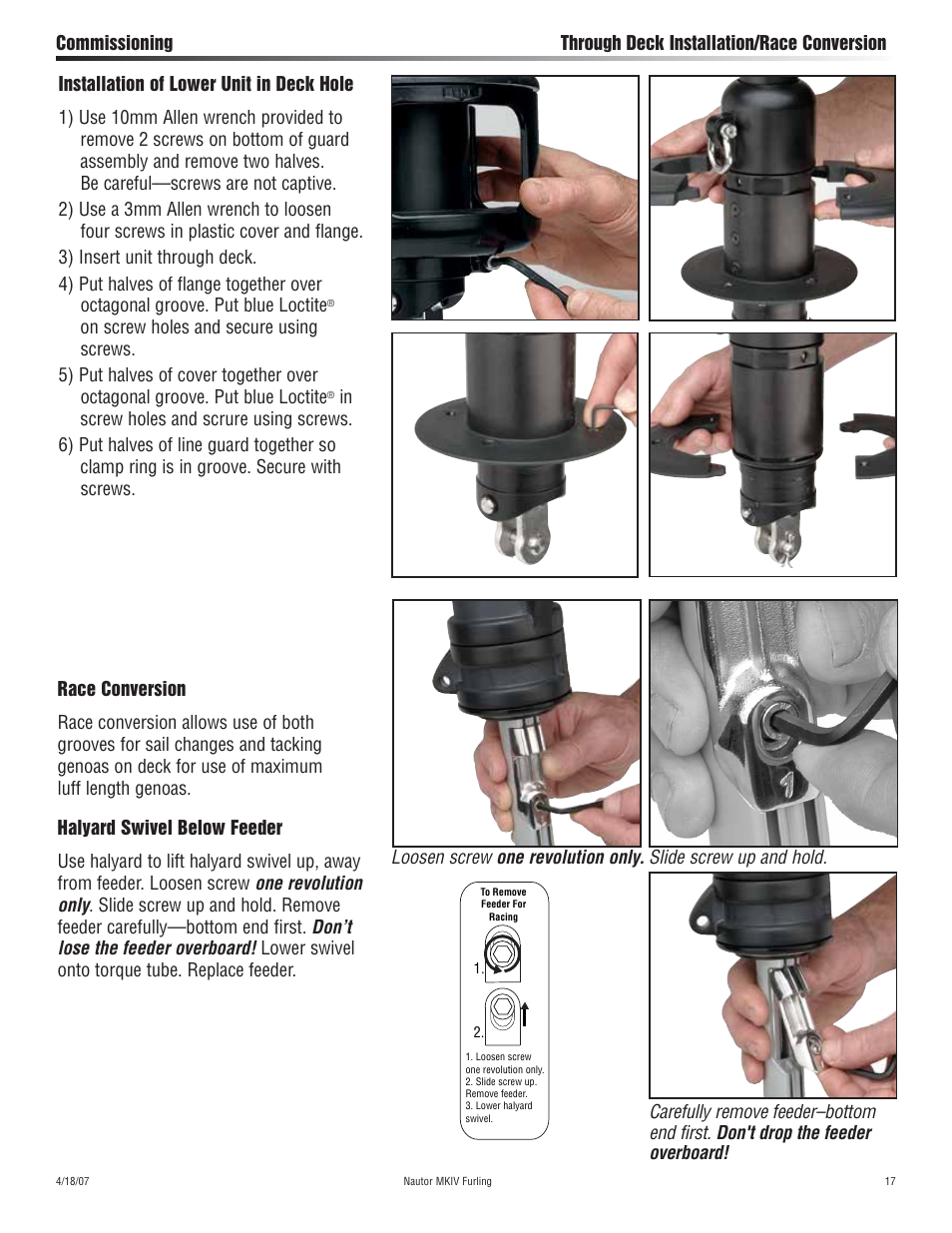 Harken C8436 MKIV Jib Reefing & Furling User Manual | Page 17 / 20