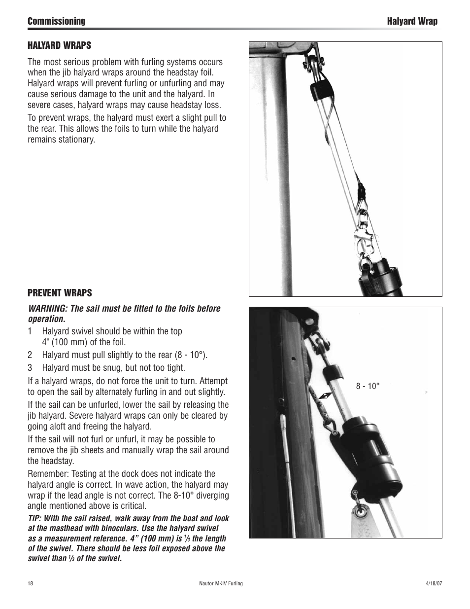 Harken C8436 MKIV Jib Reefing & Furling User Manual | Page 18 / 20