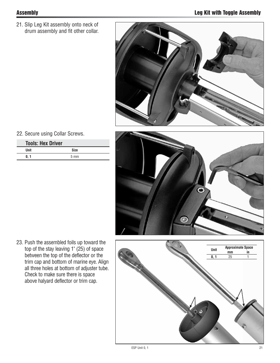 Harken 7320.10 ESP Jib Reefing & Furling User Manual | Page 21 / 36