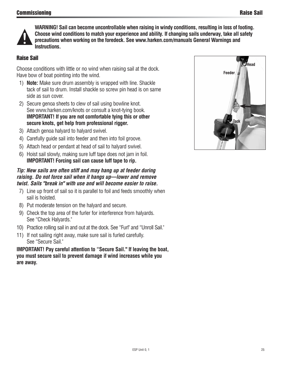 Harken 7320.10 ESP Jib Reefing & Furling User Manual | Page 25 / 36