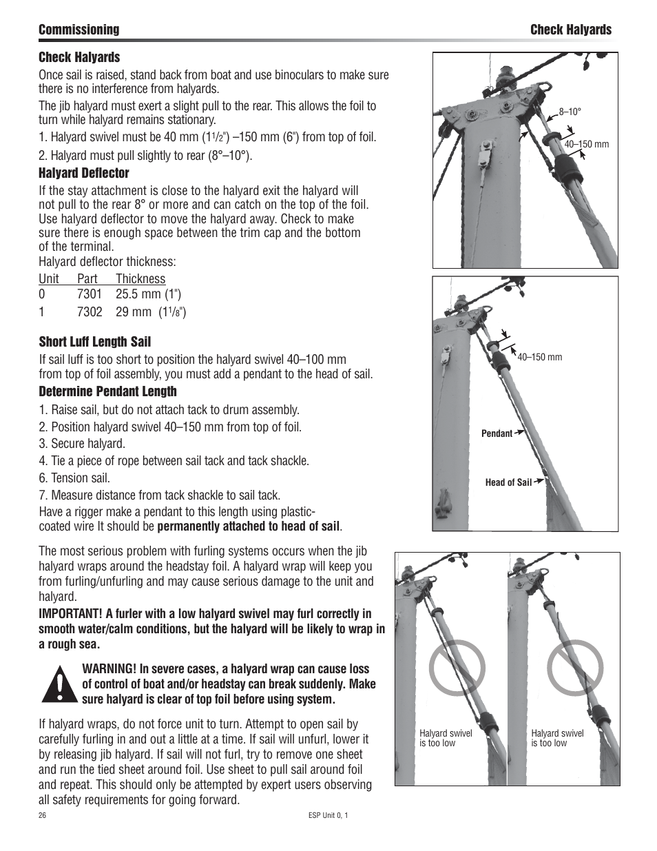 Harken 7320.10 ESP Jib Reefing & Furling User Manual | Page 26 / 36