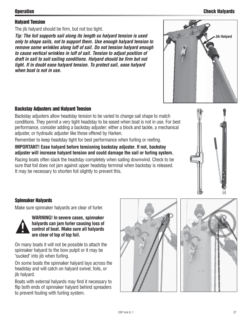 Harken 7320.10 ESP Jib Reefing & Furling User Manual | Page 27 / 36