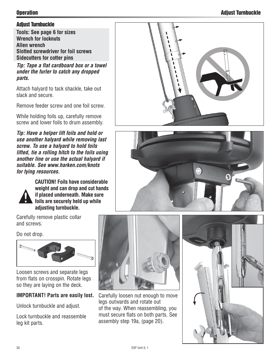 Harken 7320.10 ESP Jib Reefing & Furling User Manual | Page 30 / 36