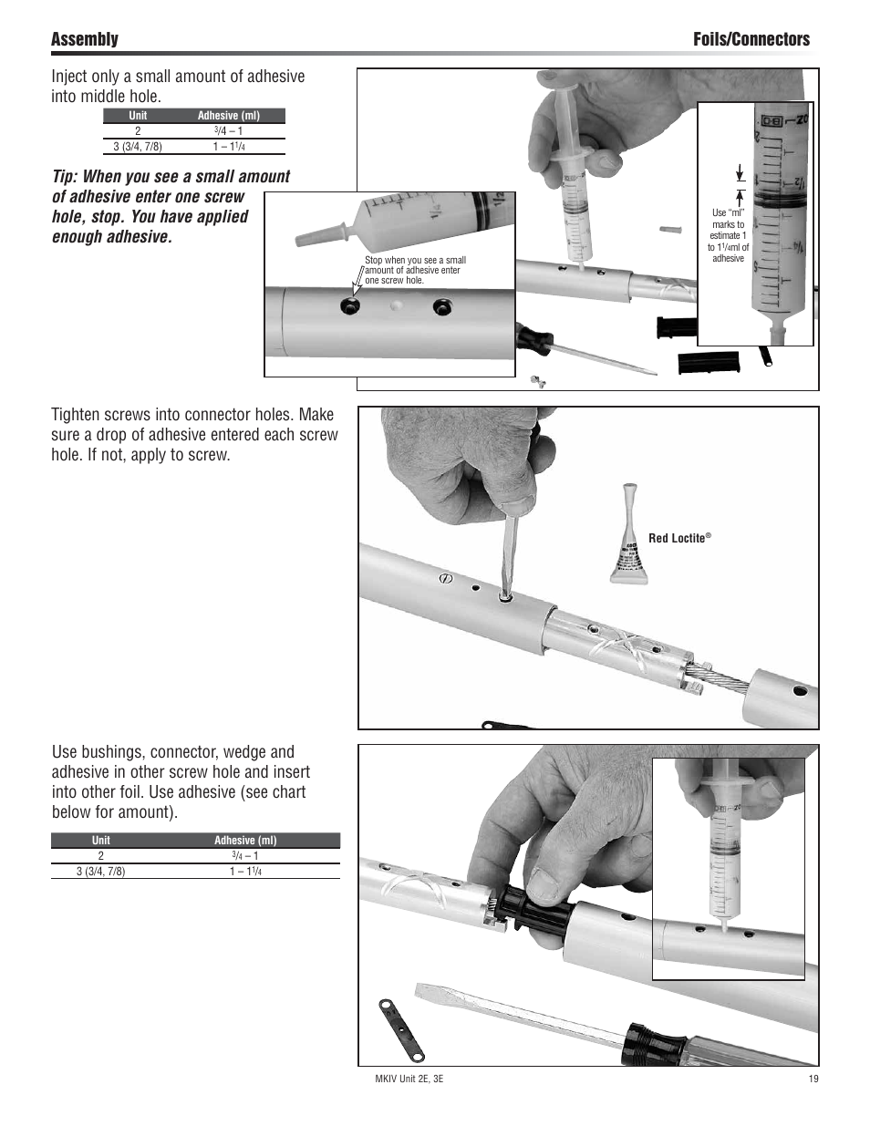 Assembly foils/connectors | Harken 7412.13 12V MKIV Electric Jib Reefing & Furling User Manual | Page 19 / 48