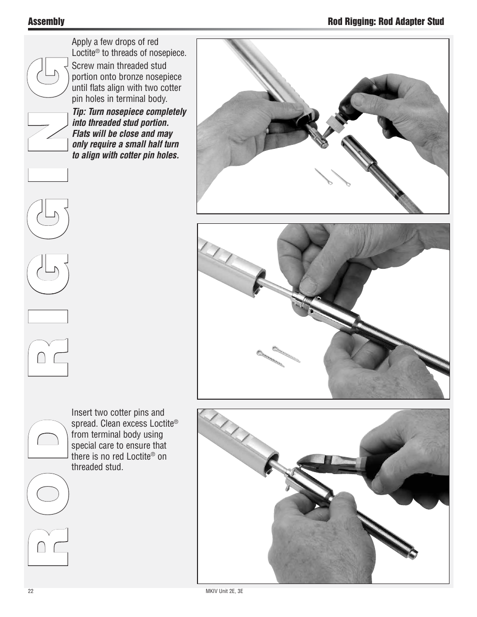 Rod rigging | Harken 7412.13 12V MKIV Electric Jib Reefing & Furling User Manual | Page 22 / 48