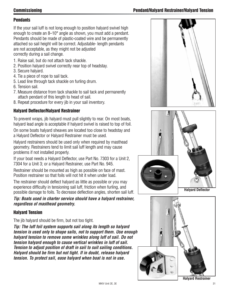 Harken 7412.13 12V MKIV Electric Jib Reefing & Furling User Manual | Page 31 / 48