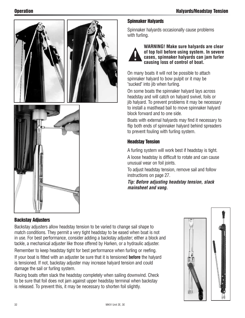 Harken 7412.13 12V MKIV Electric Jib Reefing & Furling User Manual | Page 32 / 48