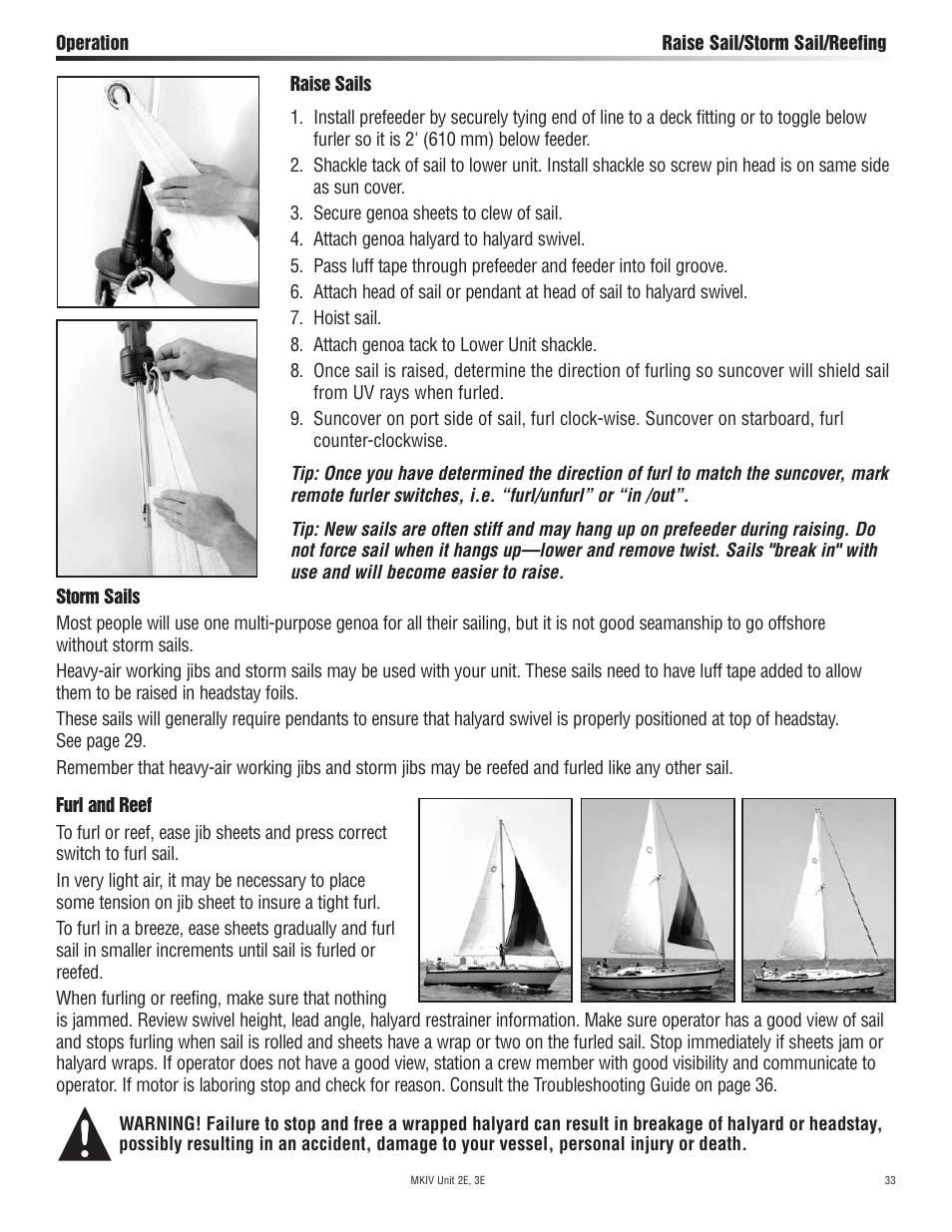 Harken 7412.13 12V MKIV Electric Jib Reefing & Furling User Manual | Page 33 / 48