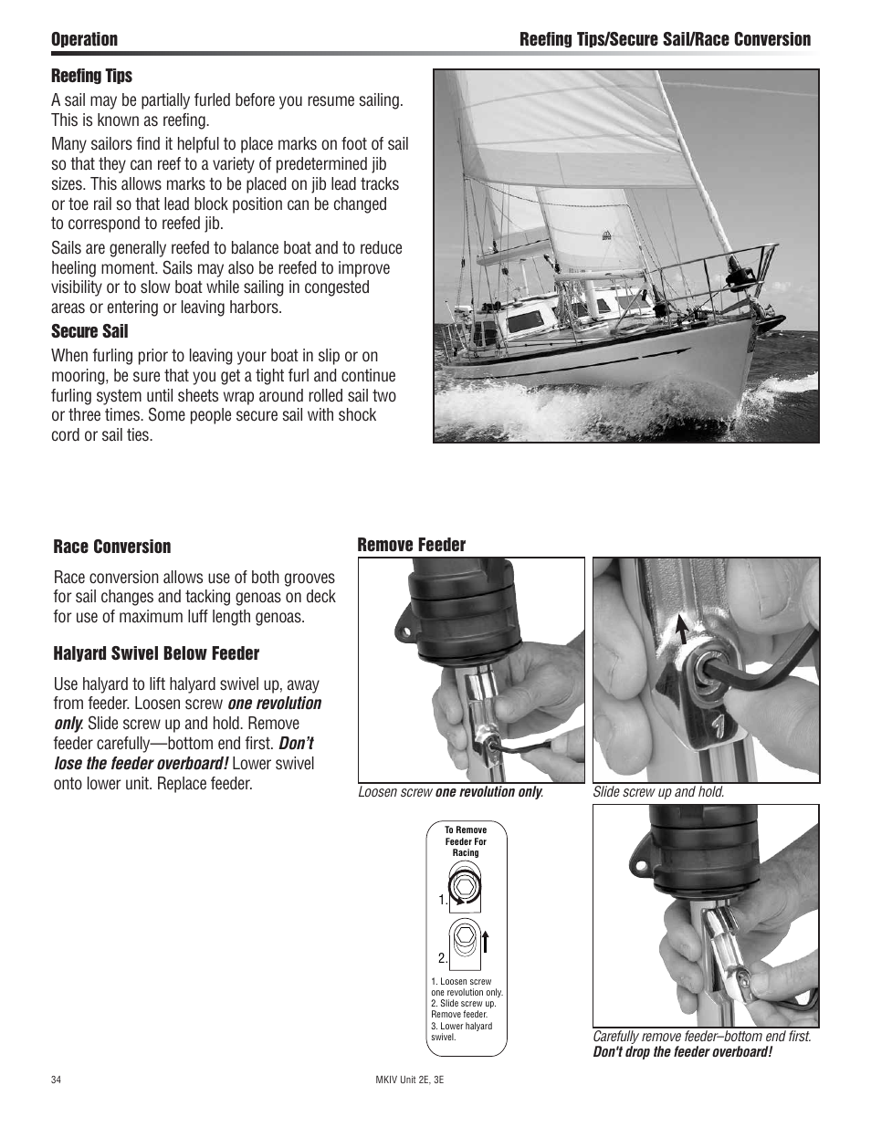 Harken 7412.13 12V MKIV Electric Jib Reefing & Furling User Manual | Page 34 / 48